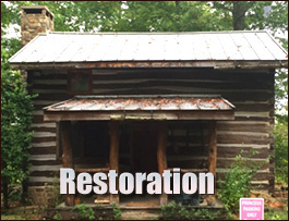 Historic Log Cabin Restoration  Harrellsville, North Carolina